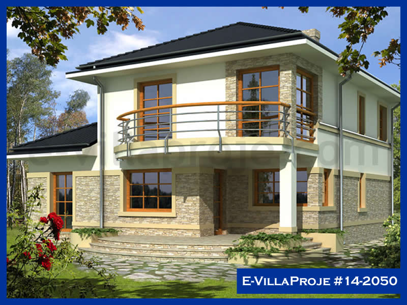 Ev Villa Proje #14 – 2050, 2 katlı, 4 yatak odalı, 1 garajlı, 175 m2