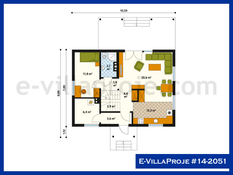 Ev Villa Proje #14 – 2052 Ev Villa Projesi Model Detayları