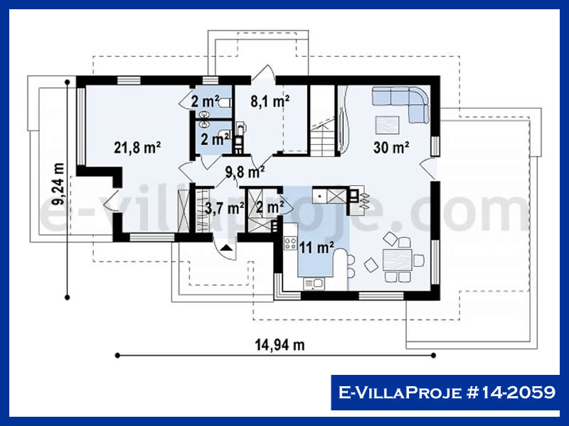 Ev Villa Proje #14 – 2059 Ev Villa Projesi Model Detayları