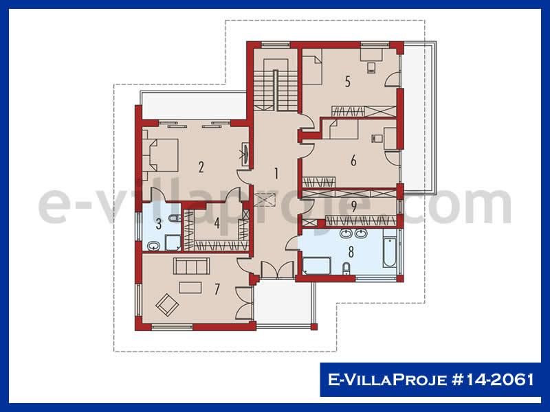 E-VillaProje #14-2061 Ev Villa Projesi Model Detayları