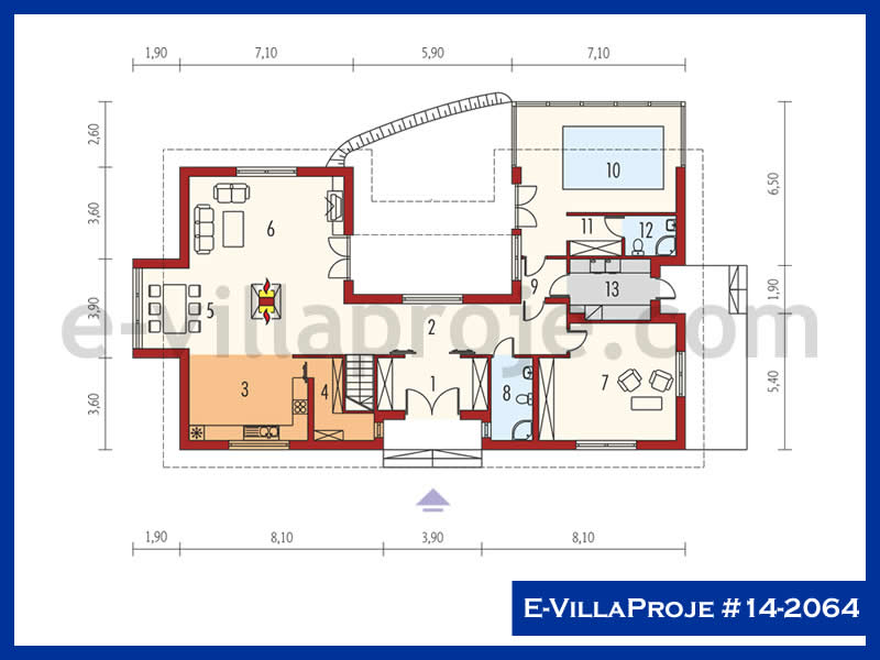 E-VillaProje #14-2064 Ev Villa Projesi Model Detayları