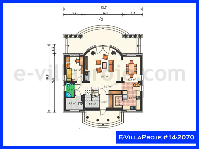 E-VillaProje #14-2070 Ev Villa Projesi Model Detayları