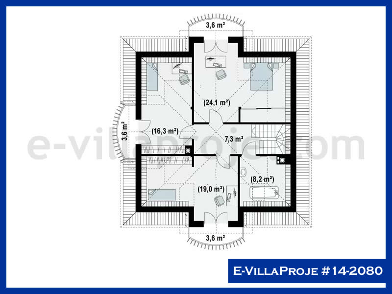 E-VillaProje #14-2080 Ev Villa Projesi Model Detayları
