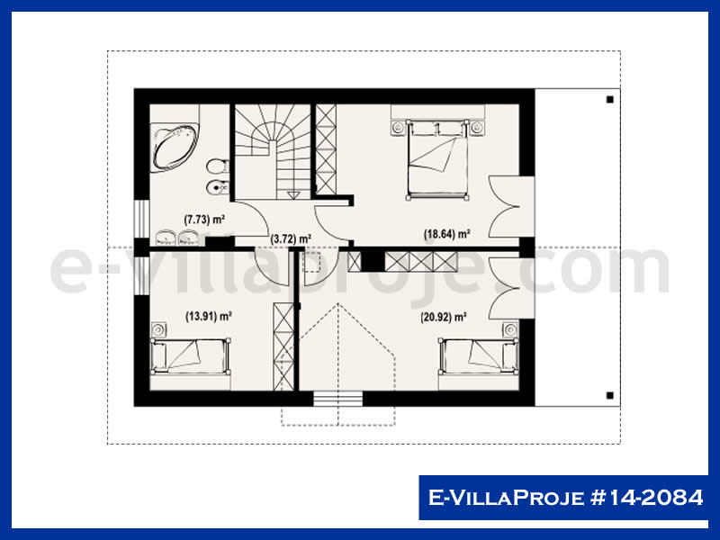 E-VillaProje #14-2084 Ev Villa Projesi Model Detayları