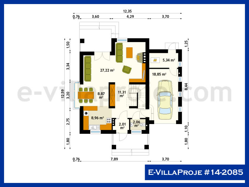 E-VillaProje #14-2085 Ev Villa Projesi Model Detayları