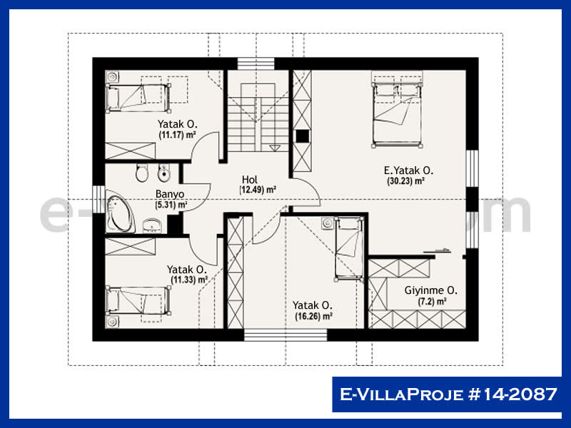 E-VillaProje #14-2087 Ev Villa Projesi Model Detayları