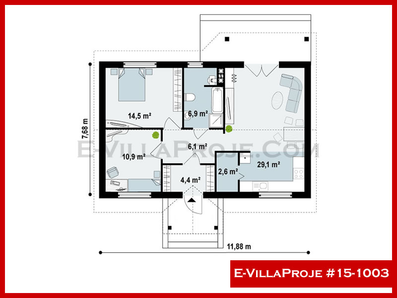 E-VillaProje #15-1003 Ev Villa Projesi Model Detayları