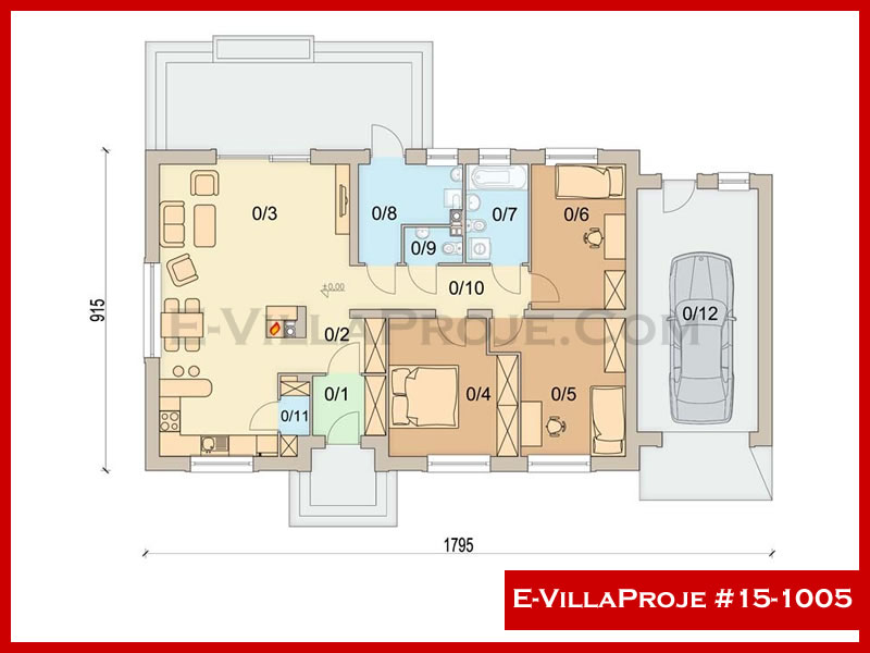 E-VillaProje #15-1005 Ev Villa Projesi Model Detayları