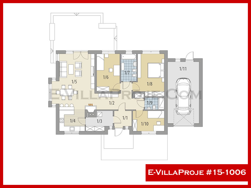 E-VillaProje #15-1006 Ev Villa Projesi Model Detayları