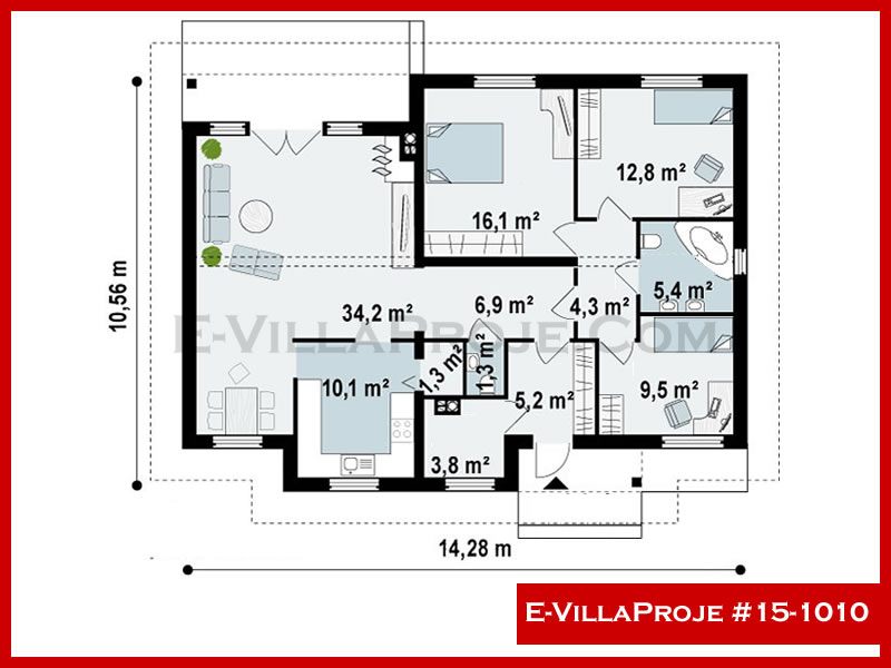 E-VillaProje #15-1010 Ev Villa Projesi Model Detayları