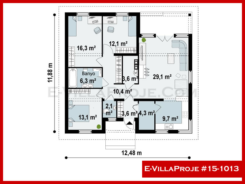 E-VillaProje #15-1013 Ev Villa Projesi Model Detayları