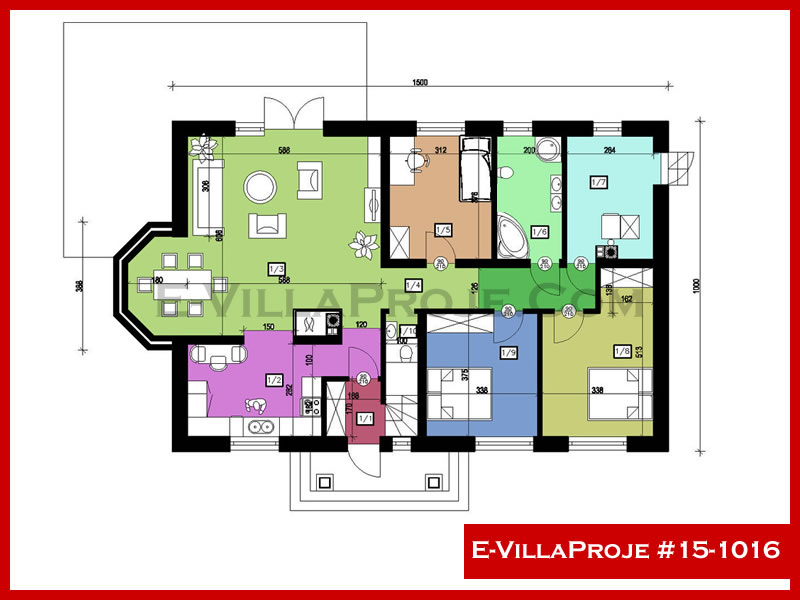 E-VillaProje #15-1016 Ev Villa Projesi Model Detayları