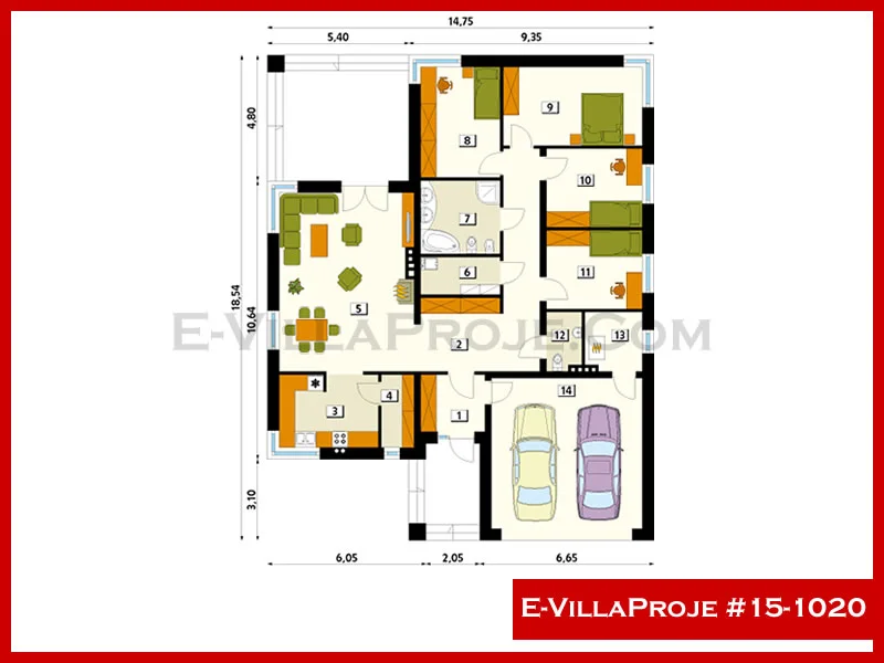 Ev Villa Proje #15 – 1020 Ev Villa Projesi Model Detayları