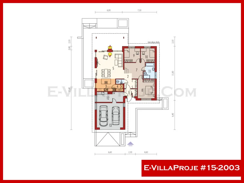 E-VillaProje #15-2003 Ev Villa Projesi Model Detayları