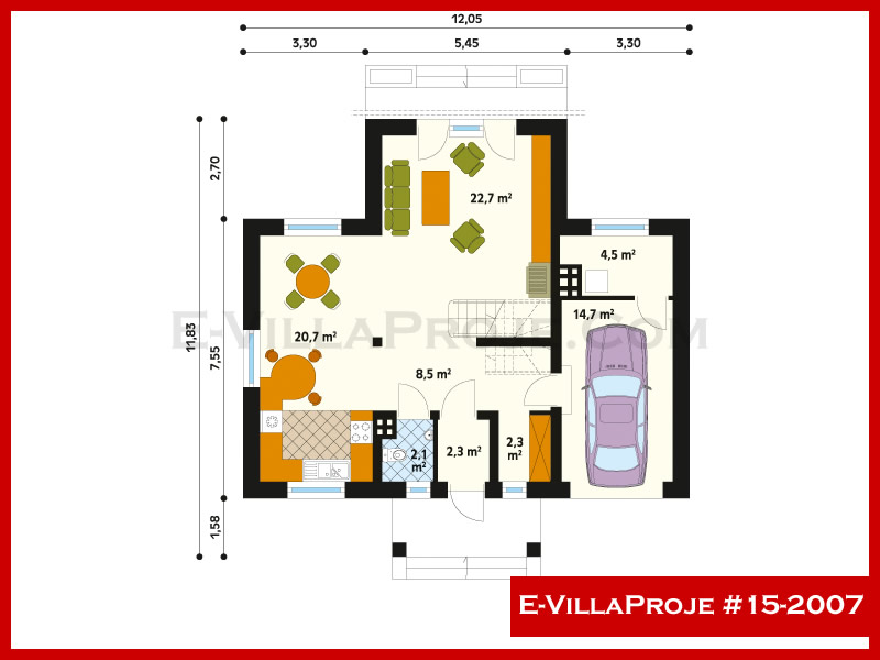 E-VillaProje #15-2007 Ev Villa Projesi Model Detayları