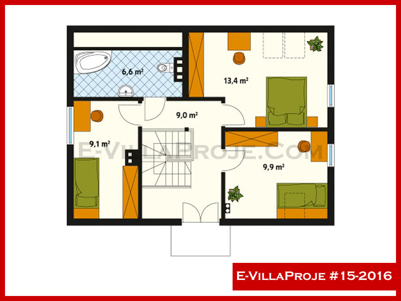 E-VillaProje #15-2016 Ev Villa Projesi Model Detayları