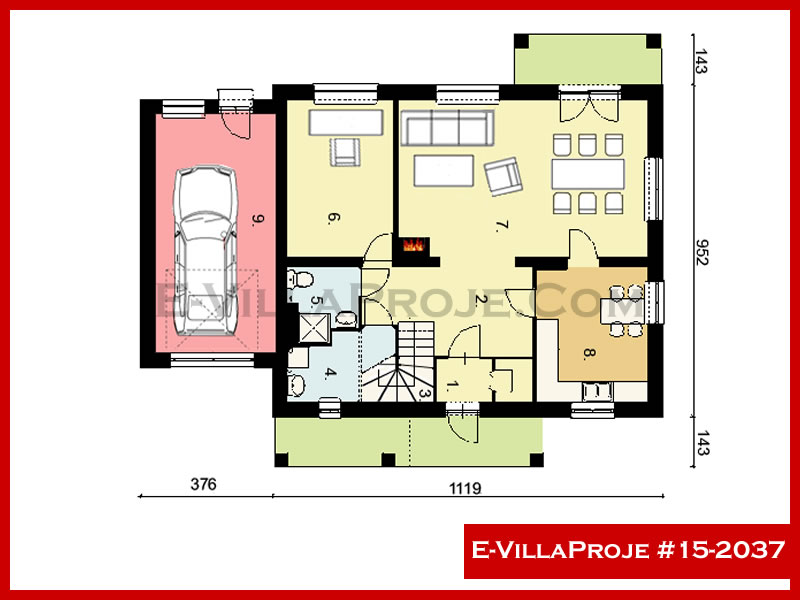 Ev Villa Proje #15 – 2037 Ev Villa Projesi Model Detayları