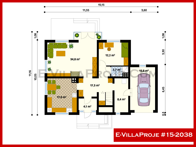 Ev Villa Proje #15 – 2038 Ev Villa Projesi Model Detayları