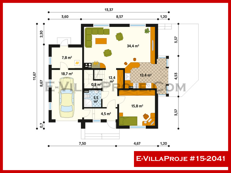 Ev Villa Proje #15 – 2041 Ev Villa Projesi Model Detayları