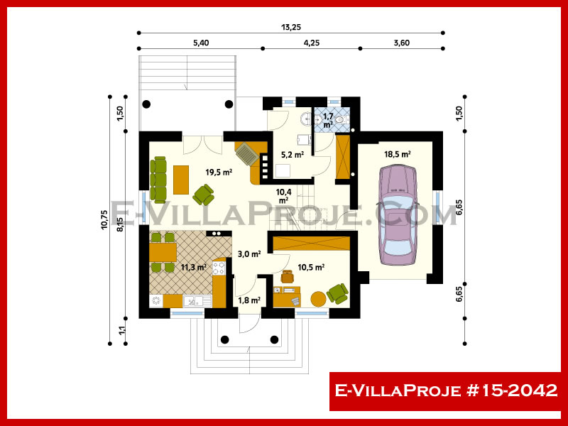 Ev Villa Proje #15 – 2042 Ev Villa Projesi Model Detayları