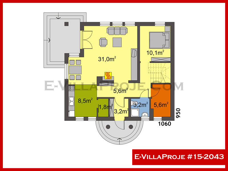 Ev Villa Proje #15 – 2043 Ev Villa Projesi Model Detayları