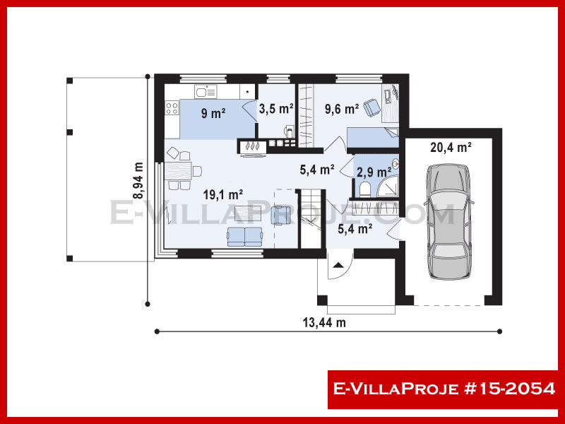 Ev Villa Proje #15 – 2054 Ev Villa Projesi Model Detayları