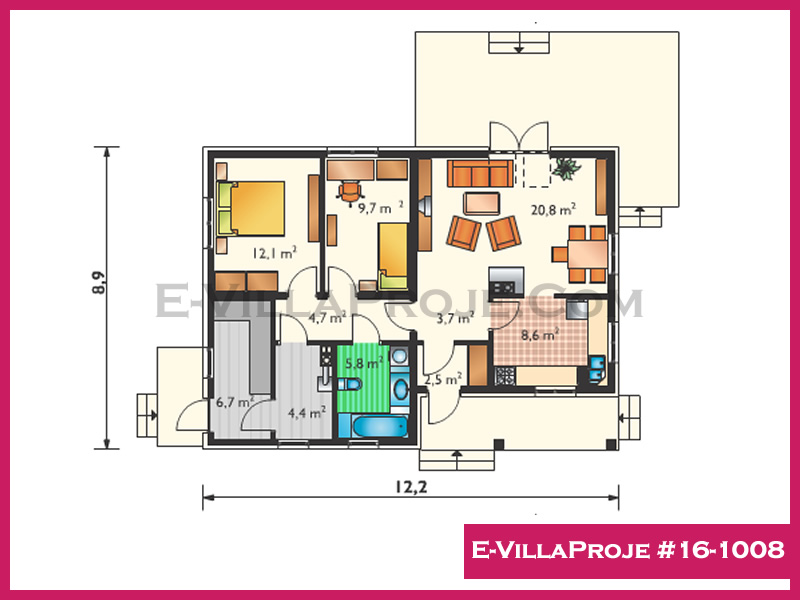 Ev Villa Proje #16-1008 Ev Villa Projesi Model Detayları