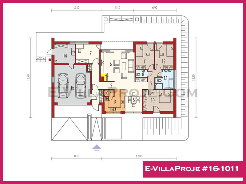 Ev Villa Proje #16-1011 Ev Villa Projesi Model Detayları