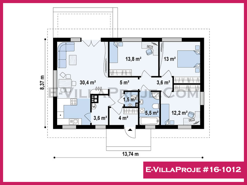 Ev Villa Proje #16-1012 Ev Villa Projesi Model Detayları