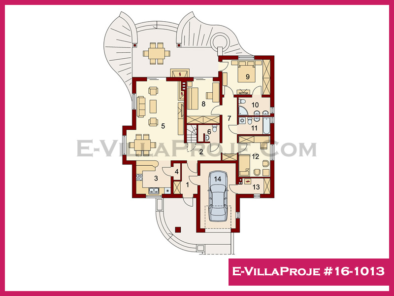 Ev Villa Proje #16-1013 Ev Villa Projesi Model Detayları