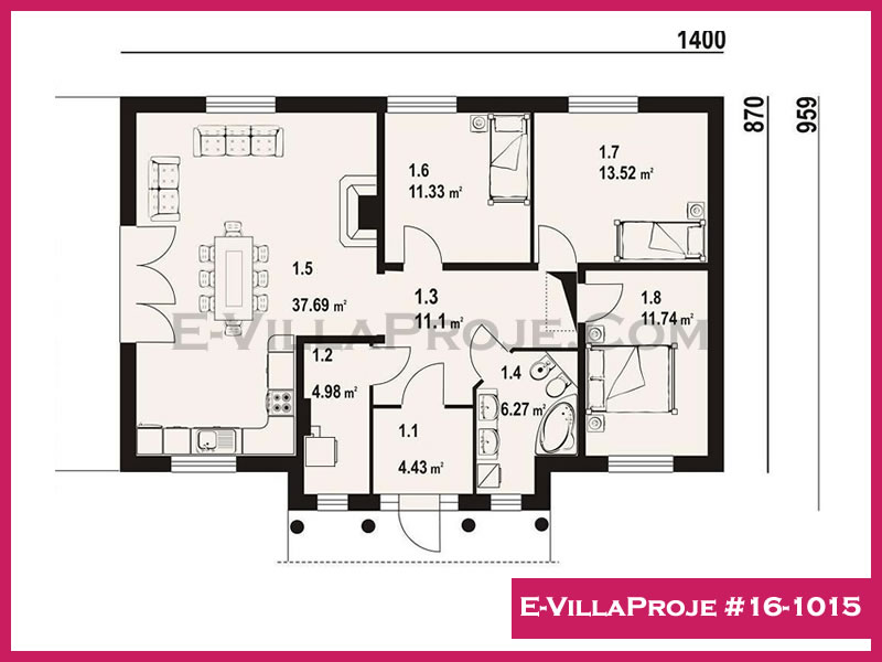 Ev Villa Proje #16-1015 Ev Villa Projesi Model Detayları