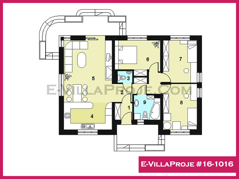 Ev Villa Proje #16-1016 Ev Villa Projesi Model Detayları