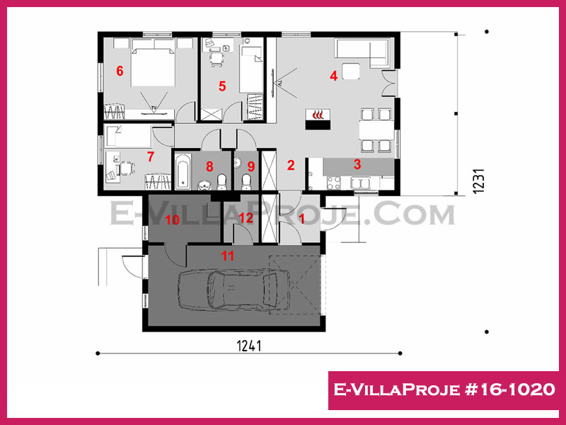 E-VillaProje #16-1020 Ev Villa Projesi Model Detayları