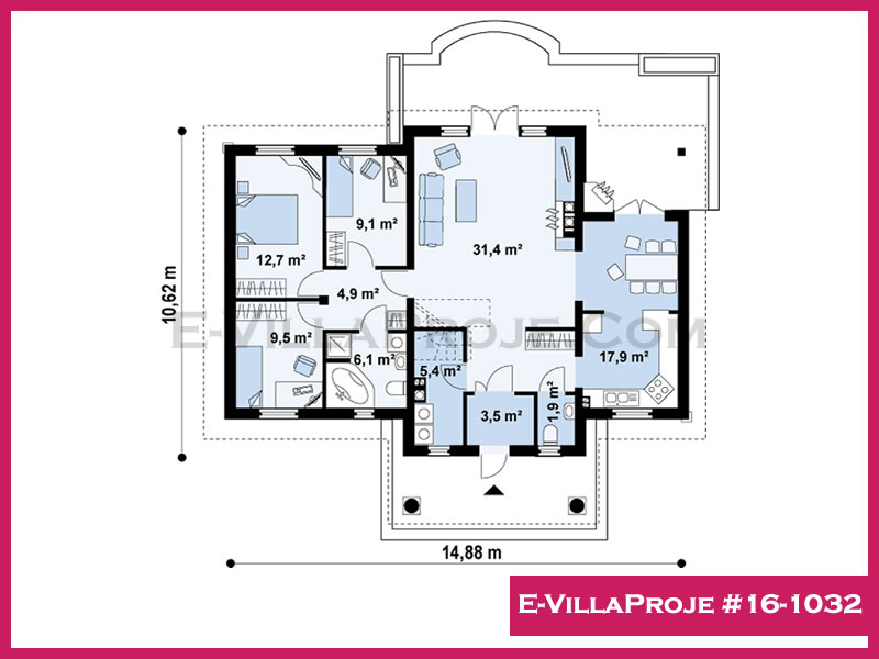 Ev Villa Proje #16 – 1032 Ev Villa Projesi Model Detayları