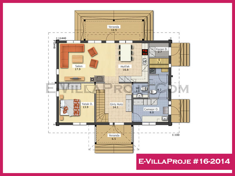 Ev Villa Proje #16-2014 Ev Villa Projesi Model Detayları