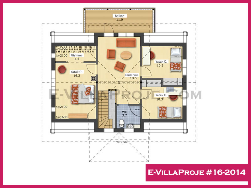 Ev Villa Proje #16-2014 Ev Villa Projesi Model Detayları