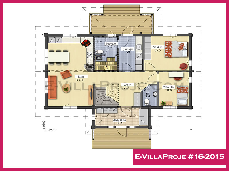 Ev Villa Proje #16-2015 Ev Villa Projesi Model Detayları