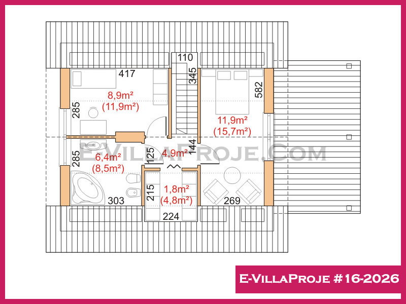 E-VillaProje #16-2026 Ev Villa Projesi Model Detayları