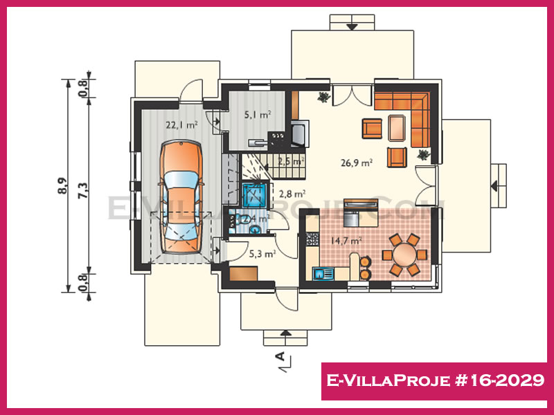E-VillaProje #16-2029 Ev Villa Projesi Model Detayları