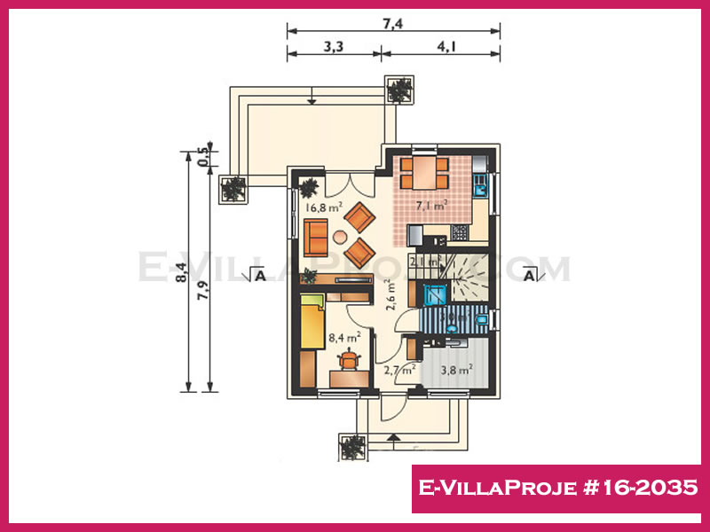 E-VillaProje #16-2035 Ev Villa Projesi Model Detayları