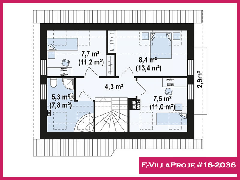 E-VillaProje #16-2036 Ev Villa Projesi Model Detayları