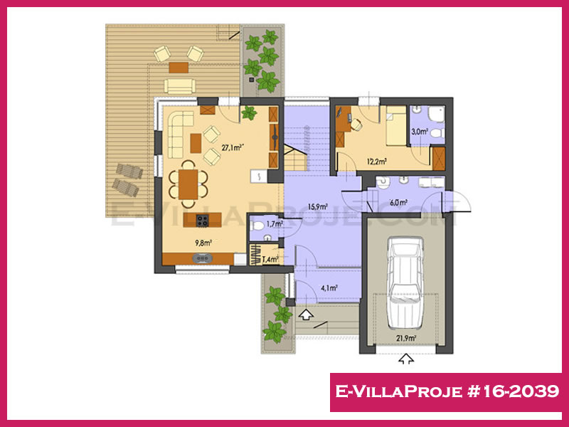 Ev Villa Proje #16 – 2039 Ev Villa Projesi Model Detayları