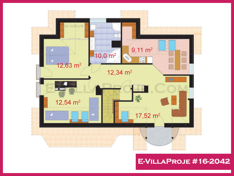 Ev Villa Proje #16 – 2042 Ev Villa Projesi Model Detayları