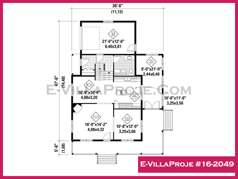Ev Villa Proje #16 – 2049 Ev Villa Projesi Model Detayları