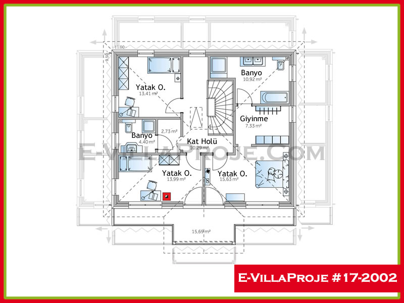 Ev Villa Proje #17 – 2002 Ev Villa Projesi Model Detayları