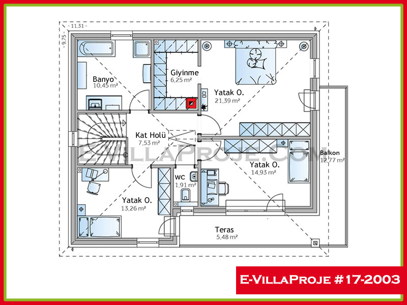 Ev Villa Proje #17 – 2003 Ev Villa Projesi Model Detayları