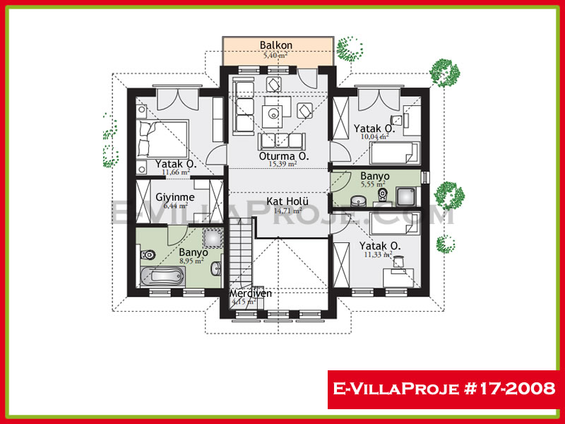 Ev Villa Proje #17 – 2008 Ev Villa Projesi Model Detayları