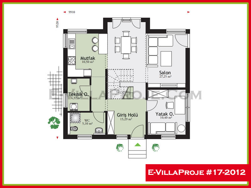 Ev Villa Proje #17 – 2012 Ev Villa Projesi Model Detayları