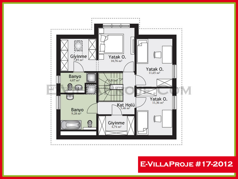 Ev Villa Proje #17 – 2012 Ev Villa Projesi Model Detayları