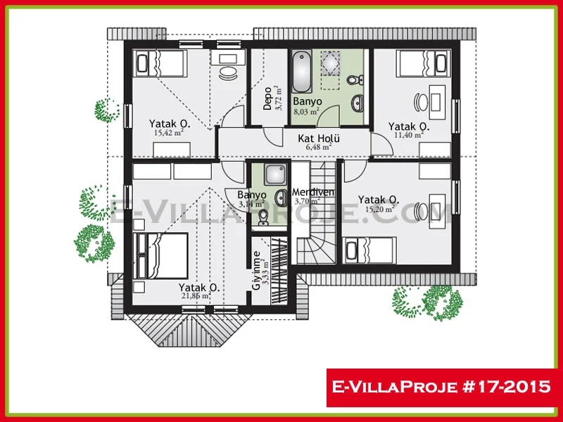 Ev Villa Proje #17 – 2015 Ev Villa Projesi Model Detayları